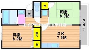 ドミール・ミキ　Ｂの物件間取画像